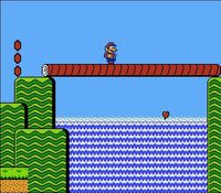 une photo d'Ã©cran de Super Mario Bros 2 sur Nintendo Nes